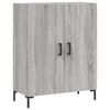 vidaXL Buffet haut Sonoma gris 69,5x34x180 cm Bois d'ing&eacute;nierie