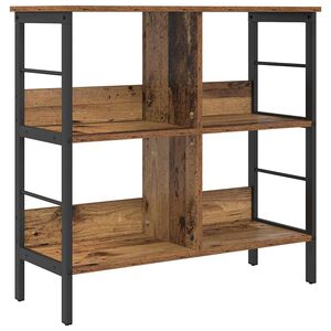 vidaXL &Eacute;tag&egrave;re 4 niveaux 82 x 32 x 79 cm Bois d'ing&eacute;nierie Bois Ancien