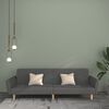 vidaXL Canap&eacute;-lit &agrave; 2 places gris clair tissu