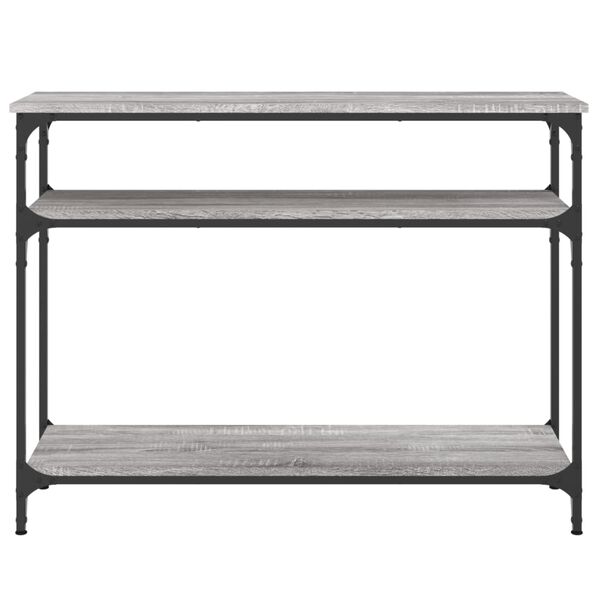 vidaXL Table console sonoma gris 100x29x75 cm bois d'ingénierie