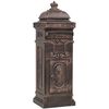 vidaXL Bo&icirc;te aux lettres &agrave; pilier Aluminium Vintage Bronze antirouille