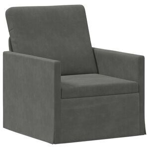 vidaXL Canap&eacute; simple Gris fonc&eacute; 70 x 81 x 82 cm