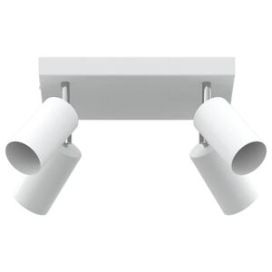 vidaXL Spot de plafond Blanc 26 x 26 x 16 cm m&eacute;tal