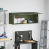 vidaXL Armoire murale pour garage Vert olive 90 x 33 x 35 cm