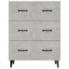 vidaXL Buffet gris béton 69,5x34x90 cm bois d'ingénierie