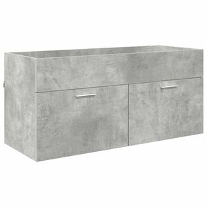 vidaXL Armoire d'&eacute;vier Gris b&eacute;ton Bois d'ing&eacute;nierie