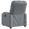 vidaXL Fauteuil de massage inclinable &eacute;lectrique gris similicuir