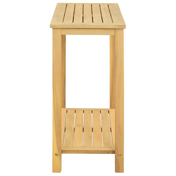 vidaXL Table console de jardin 80x35x75 cm Bois d'acacia solide