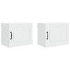 vidaXL Meuble mural PORTO 2 pc Blanc Bois d'ing&eacute;nierie
