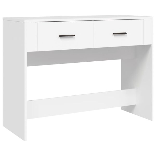 vidaXL Table console Blanc 100x39x75 cm Bois d'ing&eacute;nierie