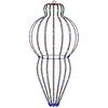 vidaXL Lumi&egrave;re de finial de No&euml;l 320 LED Multicolore &Oslash; 40 x 75 cm