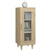 vidaXL Buffet Ch&ecirc;ne sonoma 34,5x34x90 cm Bois d'ing&eacute;nierie