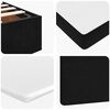 VidaXL Cadre de lit ottoman avec matelas noir 160x200 cm velours