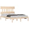vidaXL Cadre de lit sans matelas 135x190 cm bois massif
