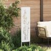 vidaXL Écran de confidentialité de jardin Floral Blanc 32 x 140 cm