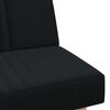 vidaXL Canap&eacute;-lit en forme de L noir 255x140x70 cm tissu