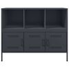 vidaXL Buffet anthracite 100,5x39x79 cm acier