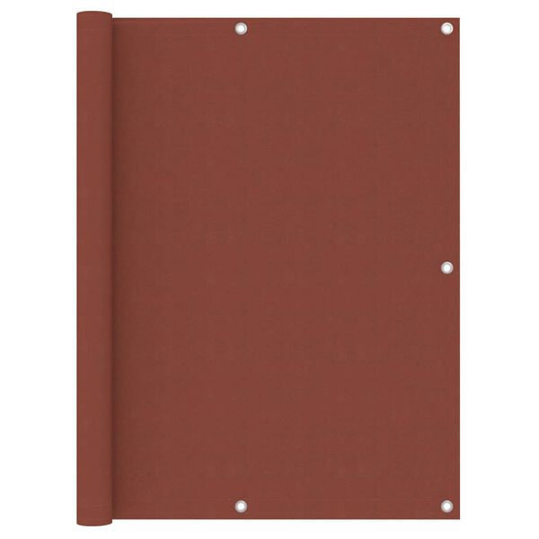 vidaXL &Eacute;cran de balcon Terre cuite 120x400 cm Tissu Oxford