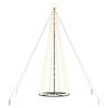 vidaXL Arbre de No&euml;l LED EKENAS 400 cm 800 LED Blanc chaud Acier