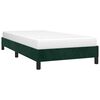 vidaXL Cadre de lit sans matelas vert fonc&eacute; 90x200 cm velours