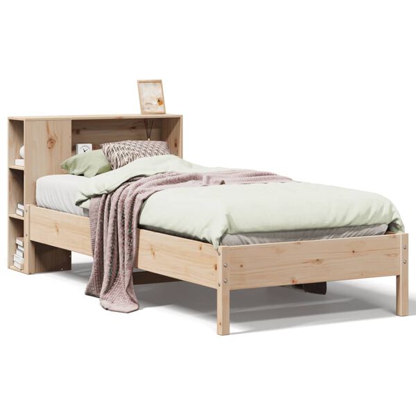 vidaXL Lit biblioth&egrave;que sans matelas 100x200 cm bois massif de pin