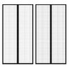 vidaXL Rideau de porte contre insectes 210x100cm 2 pcs magn&eacute;tique noir