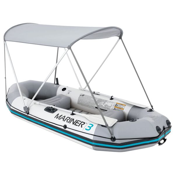 Intex Auvent de bateau gris 160x142 cm tissu oxford