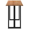 vidaXL Table de bar rectangulaire en ch&ecirc;ne massif avec bords naturels 180 x 80 x 112 cm