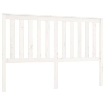 vidaXL Tête de lit Blanc 156x6x101 cm Bois massif de pin