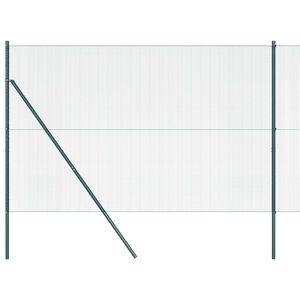 vidaXL Cl&ocirc;ture en fils soud&eacute;s pour fixation au sol 10 x 1,5 m Vert