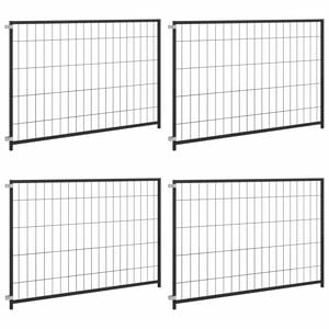 vidaXL Chenil Noir 300x100x70 cm Acier