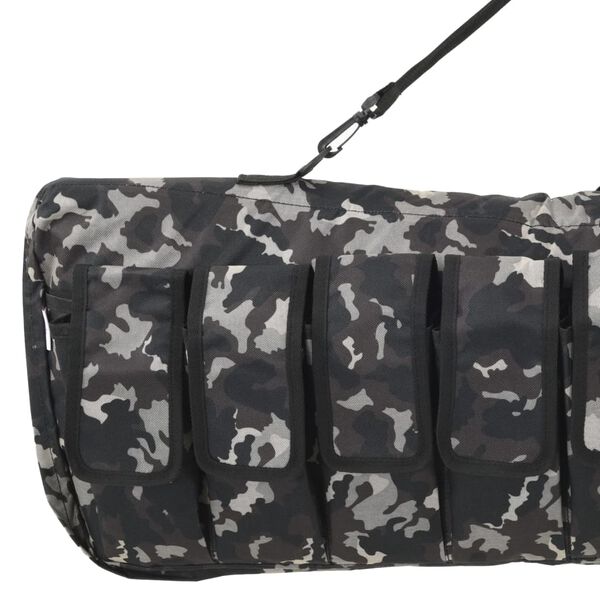 vidaXL Sac &agrave; fusil avec bretelles 135 cm tissu oxford
