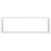 vidaXL &Eacute;tag&egrave;res cube murales 4pcs Blanc 80x15x26,5cm bois d'ing&eacute;nierie