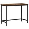 vidaXL table Ch&ecirc;ne fum&eacute; 80 x 50 x 76,5 cm Bois d'ing&eacute;nierie et acier