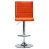 vidaXL Chaise de bar Orange Similicuir