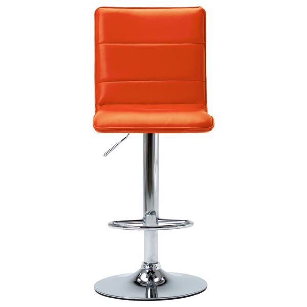 vidaXL Chaise de bar Orange Similicuir