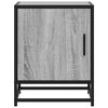 vidaXL Table de chevet sonoma gris 40x31x50 cm bois d'ing&eacute;nierie m&eacute;tal