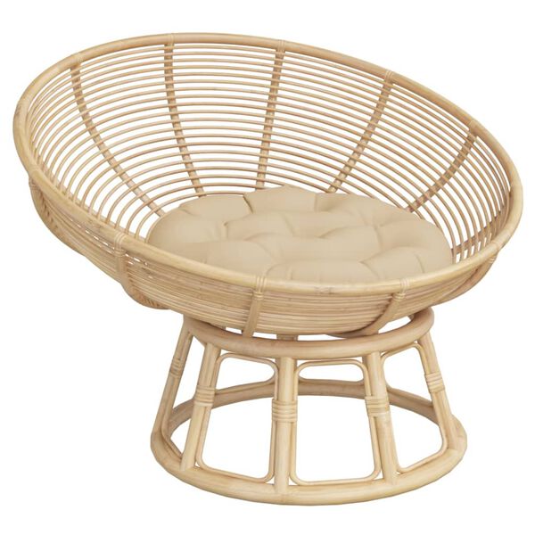 vidaXL Coussin rond beige &Oslash; 60 x11 cm tissu oxford