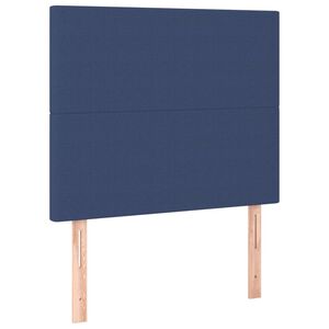 vidaXL T&ecirc;te de lit Bleu 80x5x118/128 cm Tissu