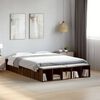 vidaXL Cadre de lit sans matelas ch&ecirc;ne marron 140x190 cm