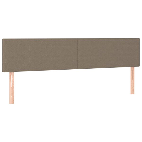 vidaXL Têtes de lit 2 pcs Taupe 90x5x78/88 cm Tissu