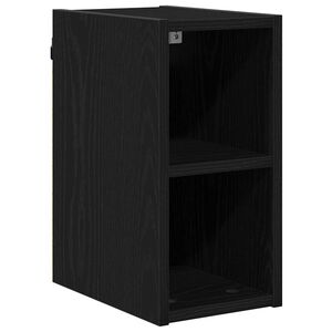 vidaXL Armoire suspendue avec stockage Ch&ecirc;ne noir 20 x 29,5 x 40 cm