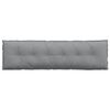 vidaXL Coussin de Dos Gris clair 180 x 19 x 50 cm tissu
