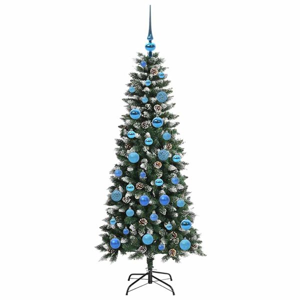 vidaXL Sapin de No&euml;l artificiel Vert 150 cm PVC, plastique et acier