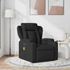vidaXL Fauteuil de massage inclinable Noir Tissu