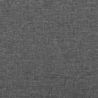 vidaXL Tête de lit à LED Gris foncé 80x5x118/128 cm Tissu