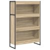 vidaXL Biblioth&egrave;que 80 x 30 x 121 cm Bois d'ing&eacute;nierie Sonoma