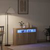 vidaXL Buffet Ch&ecirc;ne sonoma 116 x 30 x 75 cm Bois d'ing&eacute;nierie