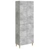 vidaXL Ensemble de Meubles 2 pc Gris b&eacute;ton Bois d'ing&eacute;nierie