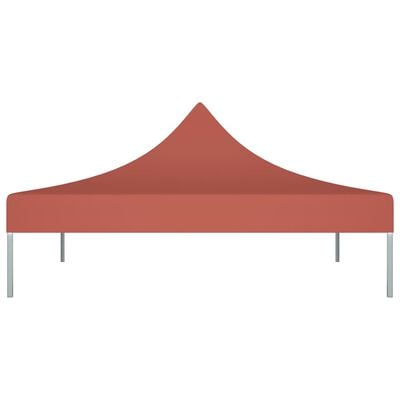 vidaXL Toit de tente de réception 2x2 m Terre cuite 270 g/m²